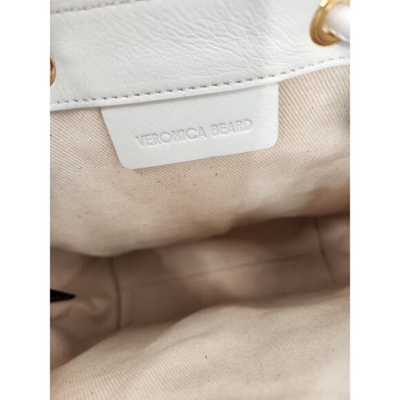 NWD Veronica Beard Canvas goody Crossbody Bag Leather Trim - Picture 10 of 12